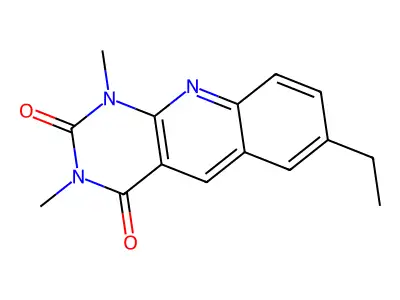 7-Ethyl-1,3-dimethylpyrimido[4,5-b]quinoline-2,4-dione structure