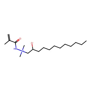 Hydrazinium, 1,1-dimethyl-1-(2-hydroxydodecyl)-2-(2-methyl-1-oxo-2-propenyl)-, hydroxide, inner salt structure