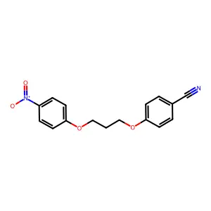 4-[3-(4-硝基苯氧基)丙氧基]苯甲腈 structure