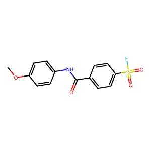 4-[(4-Methoxyphenyl)carbamoyl]benzenesulfonyl fluoride structure