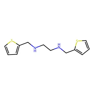 N~1~,N~2~-bis(2-thienylmethyl)-1,2-ethanediamine structure