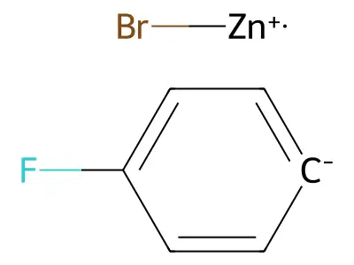 Bromo(4-fluorophenyl)zinc structure