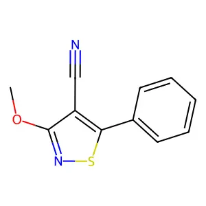 3-Methoxy-5-phenylisothiazole-4-carbonitrile structure
