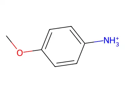 4-Methoxyanilinium structure