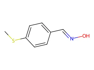 4-(Methylthio)benzaldoxime structure