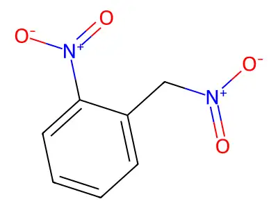 Benzene, 1-nitro-2-(nitromethyl)- structure