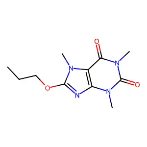 8-Propyloxycaffeine structure
