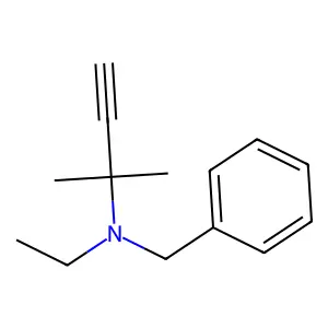 乙基(苄基)(2-甲基丁-3-炔-2-基)胺 structure
