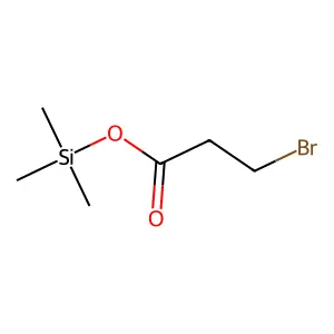 Propanoic acid, 3-bromo-, trimethylsilyl ester structure