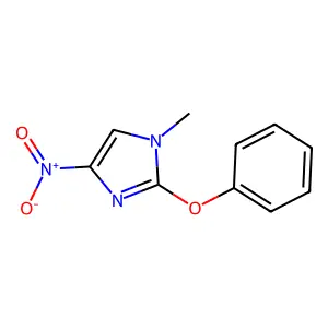 1-Methyl-4-nitro-2-phenoxyimidazole structure