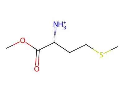 [(2R)-1-methoxy-4-methylsulfanyl-1-oxobutan-2-yl]azanium structure