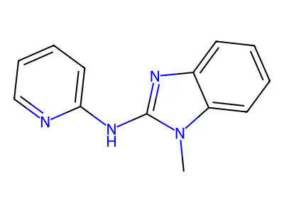 1-Methyl-N-2-pyridinyl-1h-benzimidazol-2-amine structure