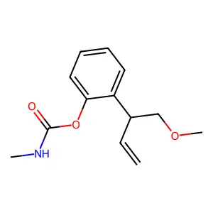 Carbamic acid, methyl-, o-(1-(methoxymethyl)allyl)phenyl ester structure