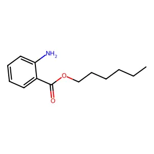 Hexyl anthranilate structure