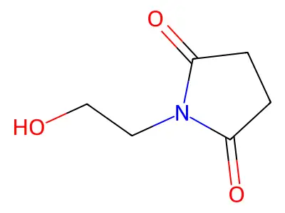 N-[2-羟乙基]琥珀酰亚胺 structure