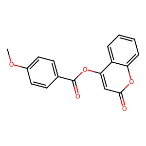 2-oxo-2H-chromen-4-yl 4-methoxybenzoate structure