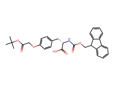 Fmoc-4-(tert-butoxycarbonylmethoxy)-L-phenylalanine structure