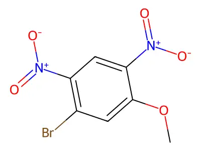 1-Bromo-5-methoxy-2,4-dinitrobenzene structure