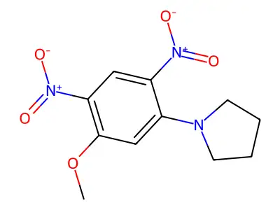1-(5-Methoxy-2,4-dinitrophenyl)pyrrolidine structure