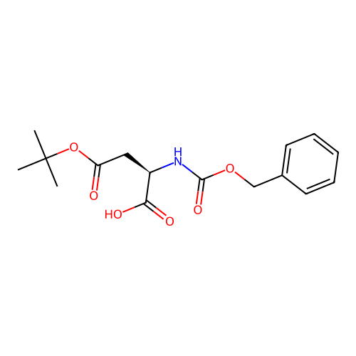 Z-D-Asp(OtBu)-OH structure