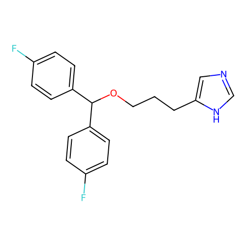 5-[3-[bis(4-fluorophenyl)methoxy]propyl]-1H-imidazole structure