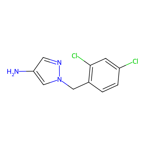 1-(2,4-二氯苄基)-1H-吡唑-4-胺 structure