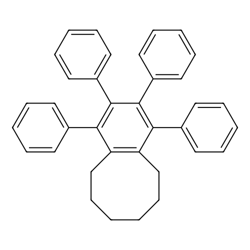 5,6,7,8,9,10-Hexahydro-1,2,3,4-tetraphenylbenzocyclooctene structure