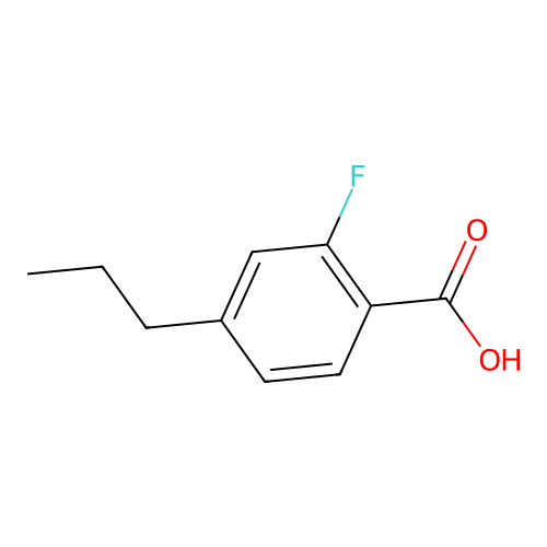 2-Fluoro-4-propylbenzoic acid structure