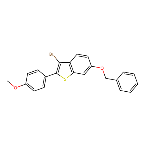 6-(Benzyloxy)-3-bromo-2-(4-methoxyphenyl)benzo[b]thiophene structure