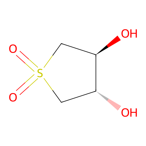 rac-(3R,4R)-3,4-dihydroxy-1lambda6-thiolane-1,1-dione structure