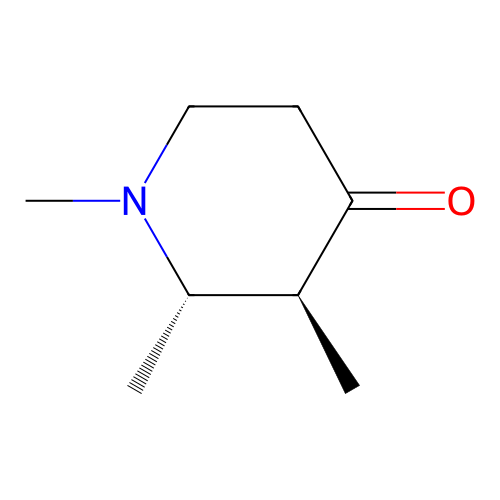 4-Piperidinone, 1,2,3-trimethyl-, trans- structure