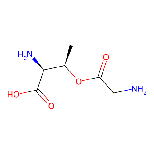 N-glycyl-DL-threonine structure