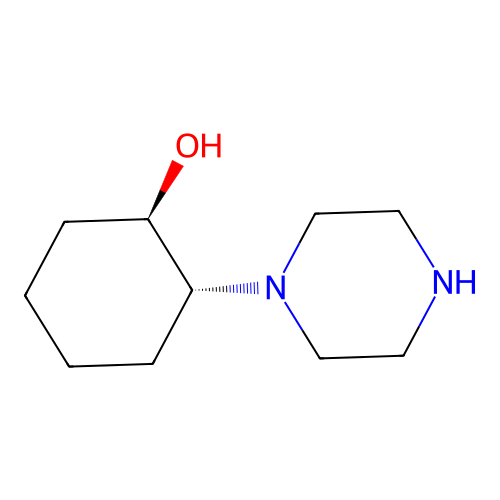 (1R,2R)-2-piperazin-1-ylcyclohexan-1-ol structure