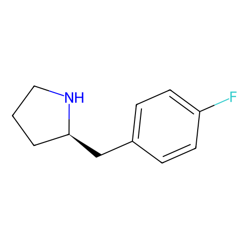(2R)-2-[(4-fluorophenyl)methyl]pyrrolidine structure