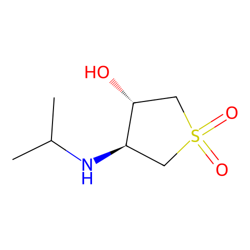 (3S,4S)-3-hydroxy-4-[(propan-2-yl)amino]-1lambda6-thiolane-1,1-dione structure