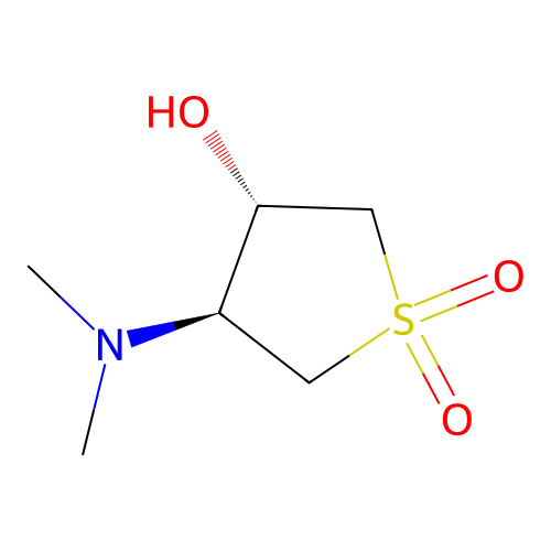 (3S,4S)-3-(dimethylamino)-4-hydroxy-1lambda6-thiolane-1,1-dione structure