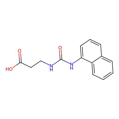 3-(Naphthalen-1-ylcarbamoylamino)propanoic acid structure