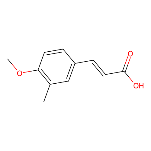 3-(4-Methoxy-3-methylphenyl)acrylic acid structure
