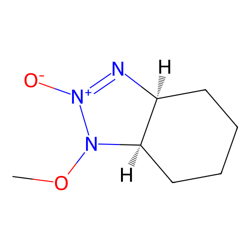 (3aS,7aR)-1-methoxy-3a,4,5,6,7,7a-hexahydro-1H-benzotriazole 2-oxide structure
