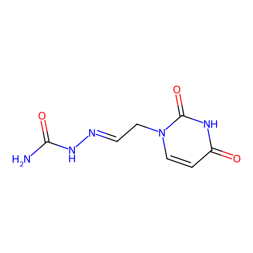 2-(2-(2,4-Dioxo-3,4-dihydropyrimidin-1(2H)-yl)ethylidene)hydrazinecarboxamide structure