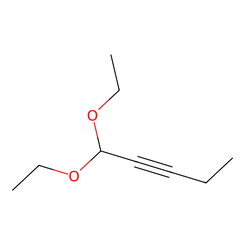 1,1-Diethoxypent-2-yne structure
