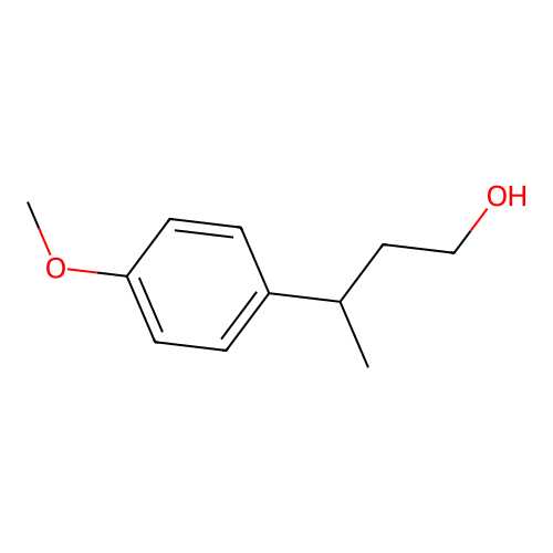 Benzenepropanol, 4-methoxy-gamma-methyl- structure