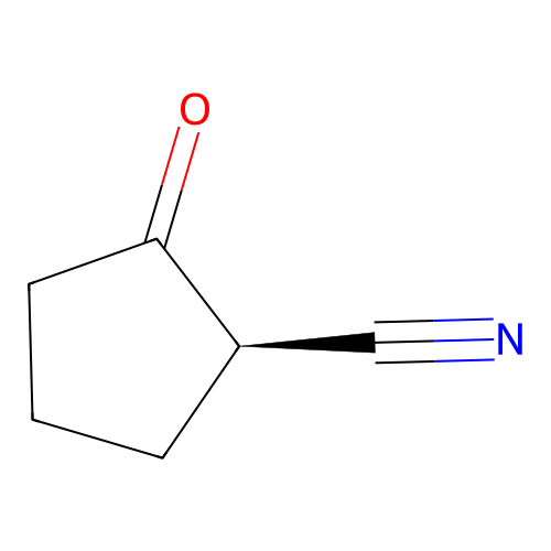 (1R)-2-oxocyclopentane-1-carbonitrile structure