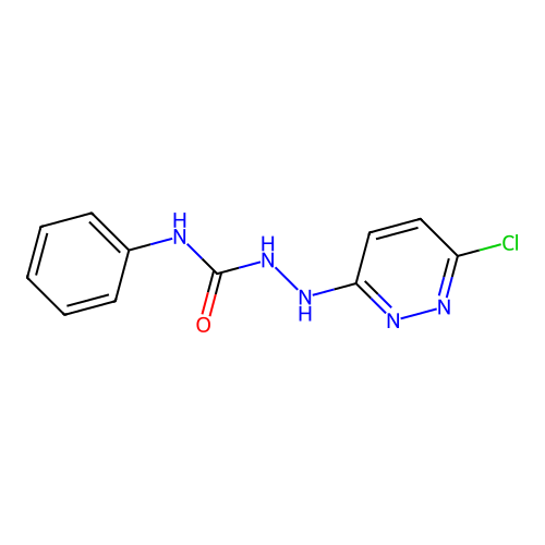 2-(6-chloropyridazin-3-yl)-N-phenylhydrazinecarboxamide structure