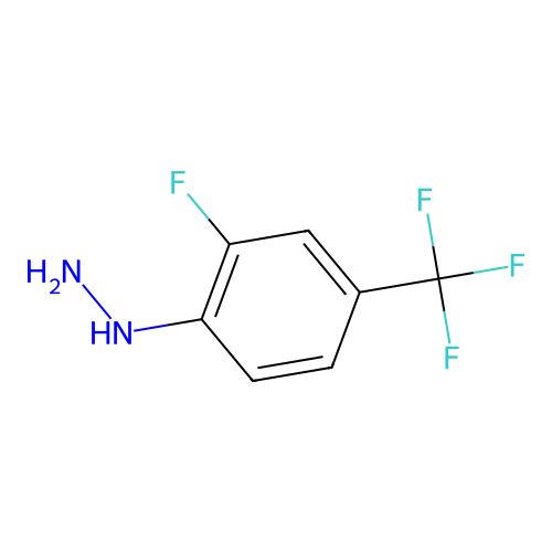 2-Fluoro-4-(trifluoromethyl)phenylhydrazine structure