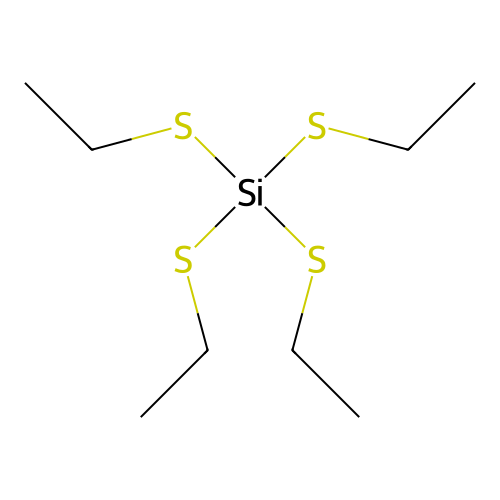Tetrakis(ethylsulfanyl)silane structure