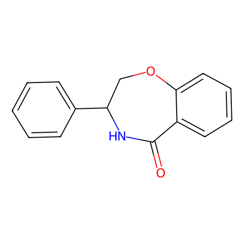 3-phenyl-3,4-dihydro-2H-1,4-benzoxazepin-5-one structure