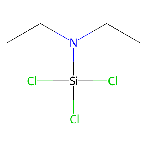 Diethylamino(trichloro)silane structure