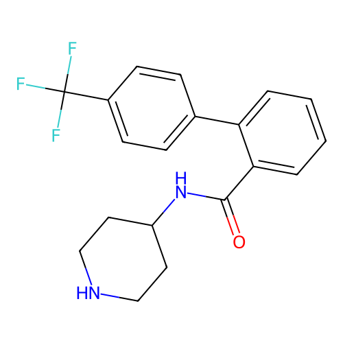 N-(Piperidin-4-yl)-4'-(trifluoromethyl)-biphenyl-2-carboxamide structure