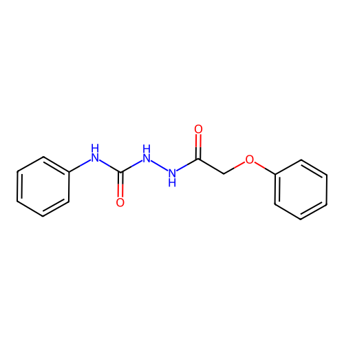 2-(phenoxyacetyl)-N-phenylhydrazinecarboxamide structure
